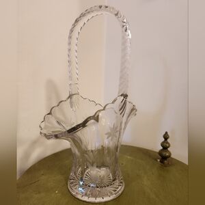 🥀Vintage Glass Purse Flower Vase